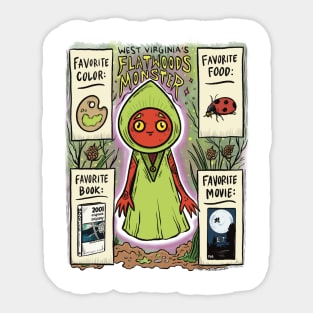 Flatwoods Monster Favorite Things Sticker